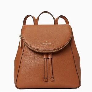 Kate Spade Tan Leather Backpack purse NWOT